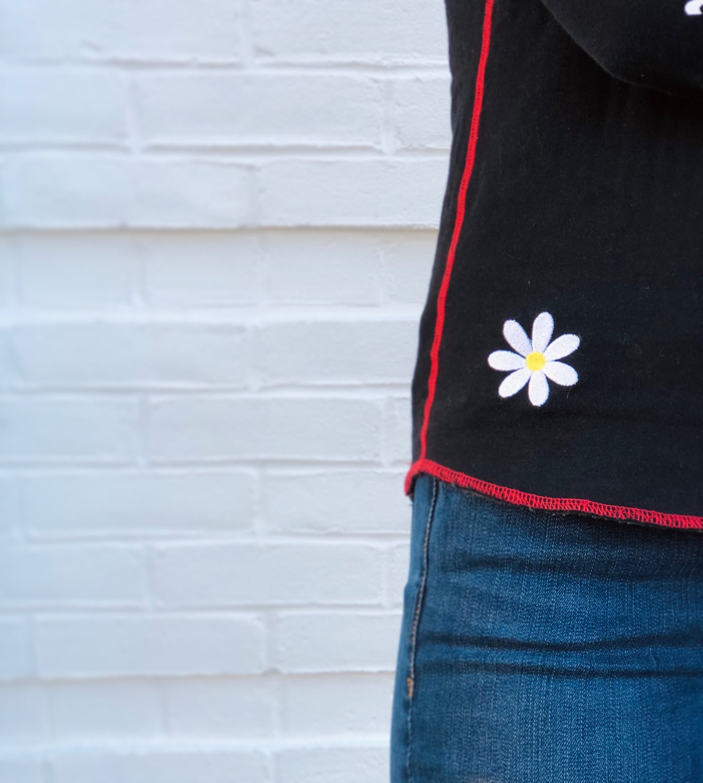 Large Heart Back Henley