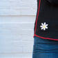 Rainbow Peace Sign Back Henley