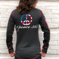 Patriotic Peace Sign Back Crewneck